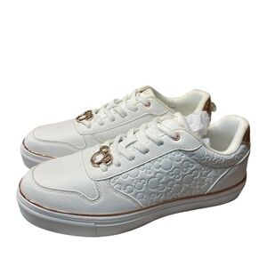 Women's Size 10 Disney Mickey Mouse Bling Sneaker Shoes Lace Up Primark FLAW